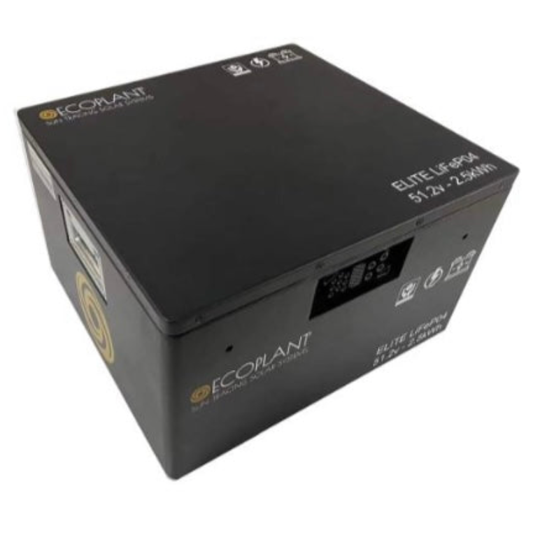 LiFePo4 batterij - Ons Ecoplant zonnevolgsysteem vult de batterij zodra de zon schijnt.